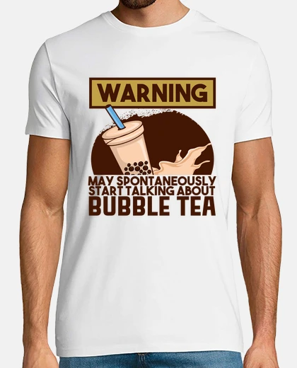 Tee-shirt thé à bulles d39avertissement