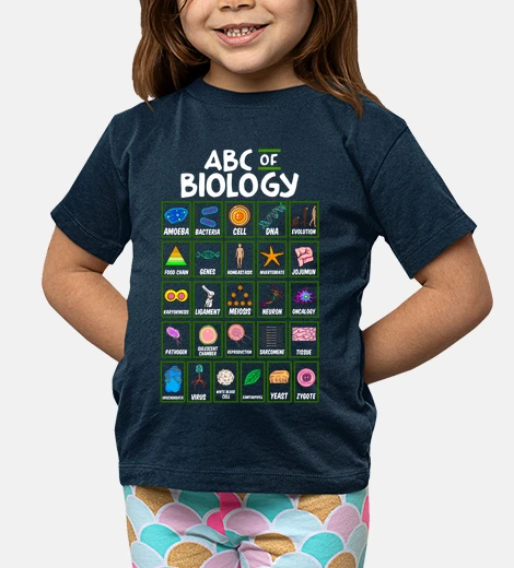 Children's the abc of biology science chemistry scientist geek