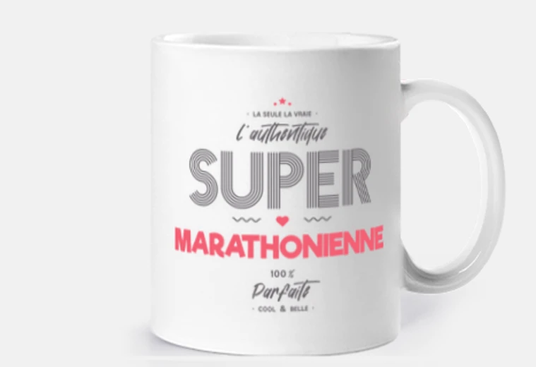 Cup the authentic super marathon runner