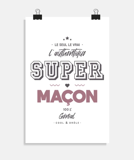 Poster the authentic super mason