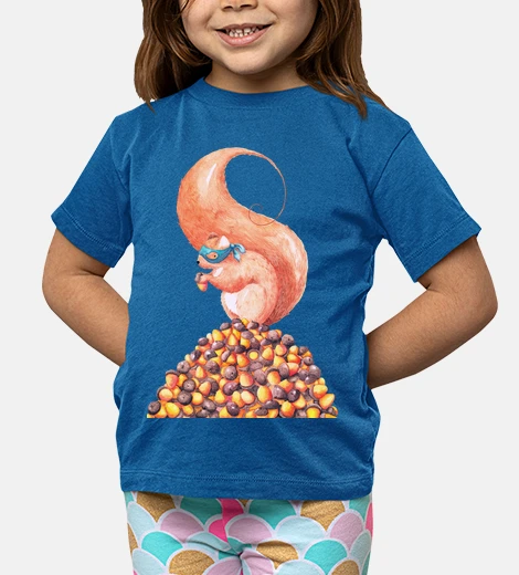 Kids the bandit squirrel and acorns