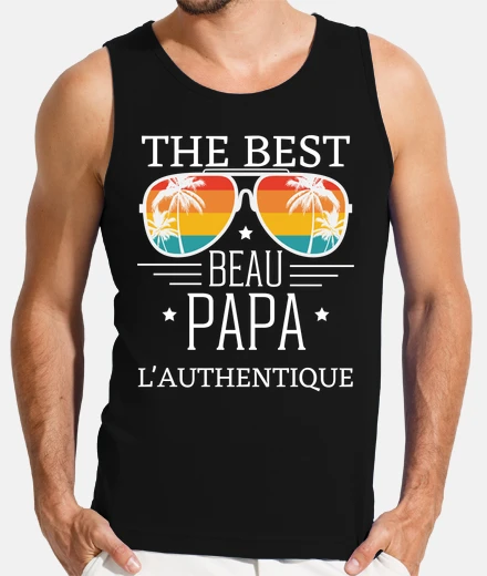 Tee-shirt the best beau papa  l authentique
