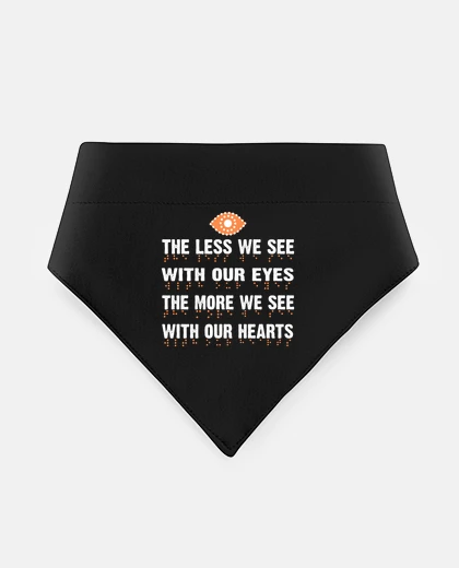 Mascotas the blind sees the hearts of others non-seeing poor vision doggie