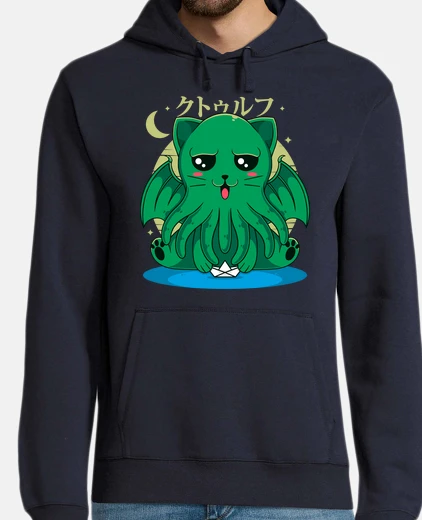 Hoodie the call of cathulhu cute cat design
