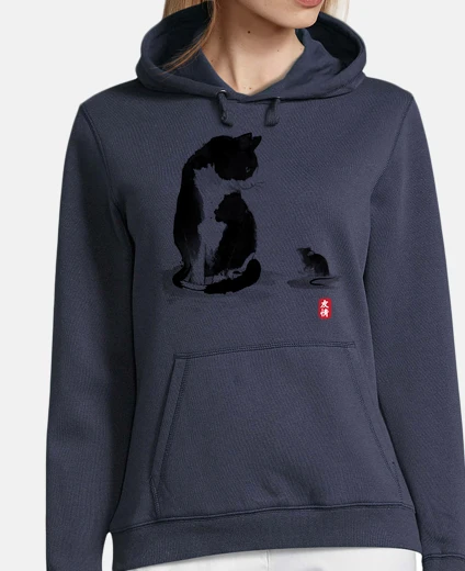 Hoodie the cat an the little mouse