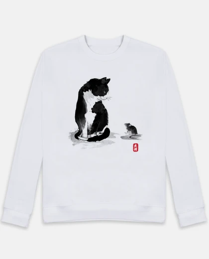Hoodie the cat an the little mouse