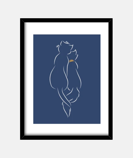 Framed the couple perfect