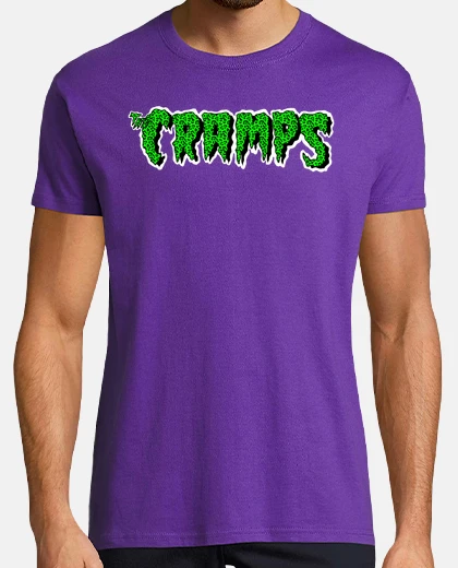 Camiseta The Cramps Logo leopardo - Borde blanco