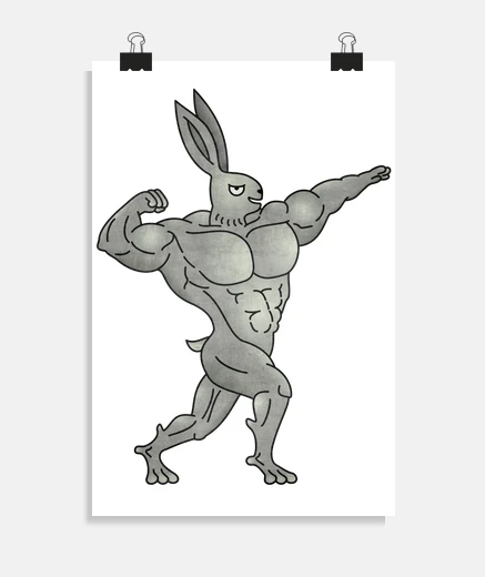 Poster the crazy rabbit