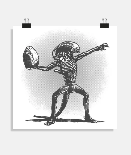 Poster the egg thrower