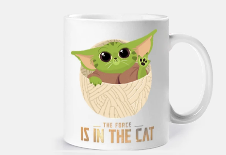 Cup the force is in the cat