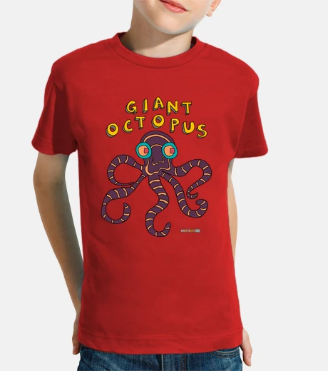 Kids the giant octopus | kids short sleeve