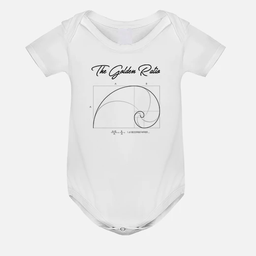 The golden ratio body baby math baby's bodysuits | tostadora