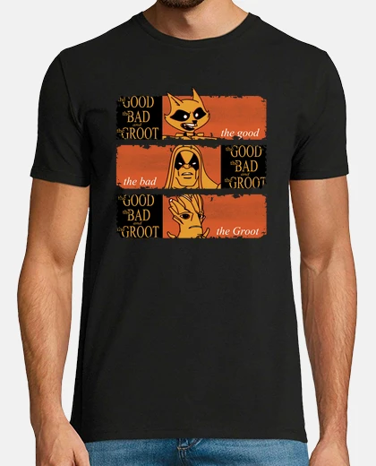 Camiseta The good, the bad and the Groot