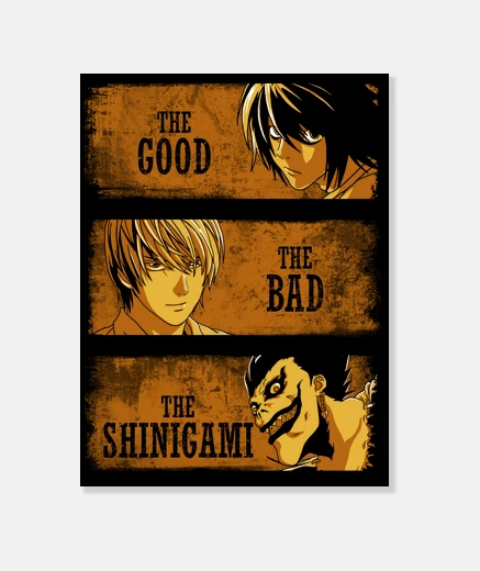 Lienzo The Good, the Bad and the Shinigami