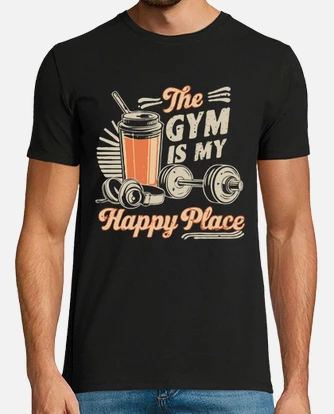 The Gym Is My Happy Place Gym T Shirt The Gym Is My Happy Place Gym T Shirt