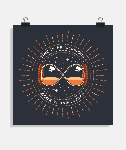 Poster the illusion of time poster