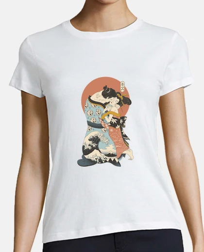 Tee-shirt the kiss ukiyo e shirt femme