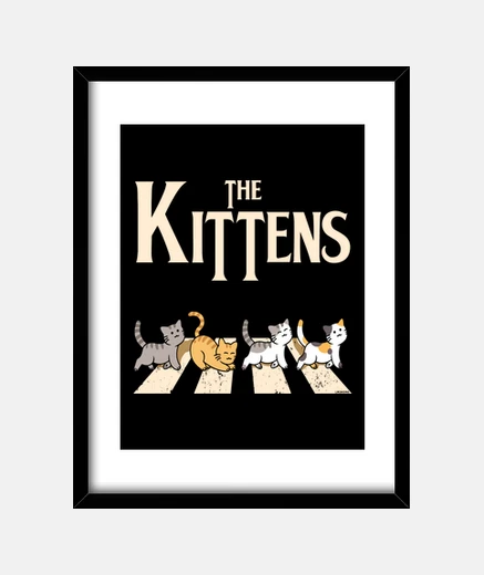 Framed the kittens - beatles cats
