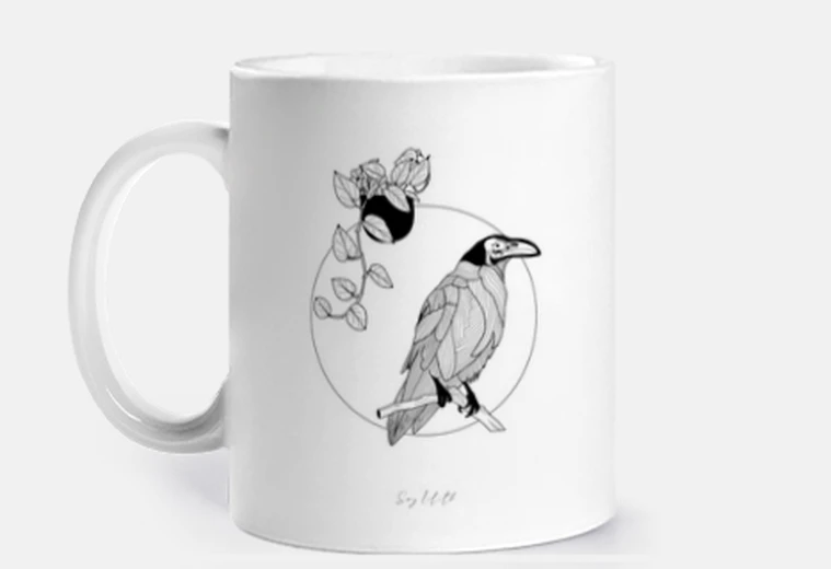 Taza The last raven - White