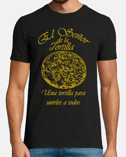 T-shirt the lord of the tortilla in gold