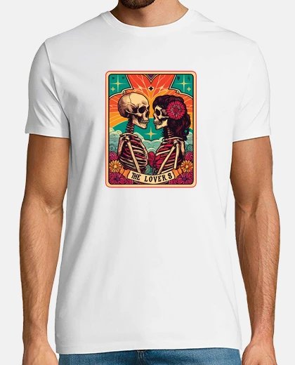 Camiseta the lovers tarot card