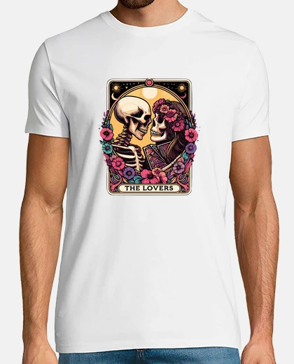Camiseta the lovers tarot card