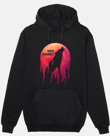 Hoodie the north remembers wolf stark sweatshirt