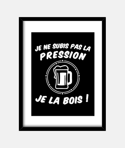 Framed the pressure - beer humor message