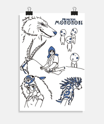 Poster the princess mononoke