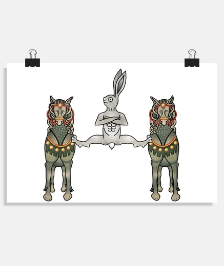 Poster the rabbit acrobat