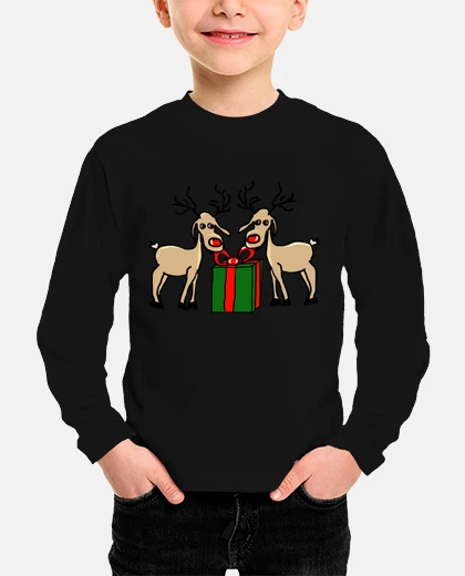 Kids the reindeer of meneses. child, short sleeve, green