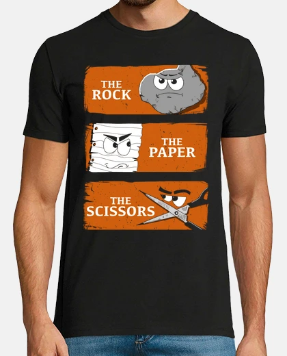 Camiseta The Rock, the Paper an the Scissors