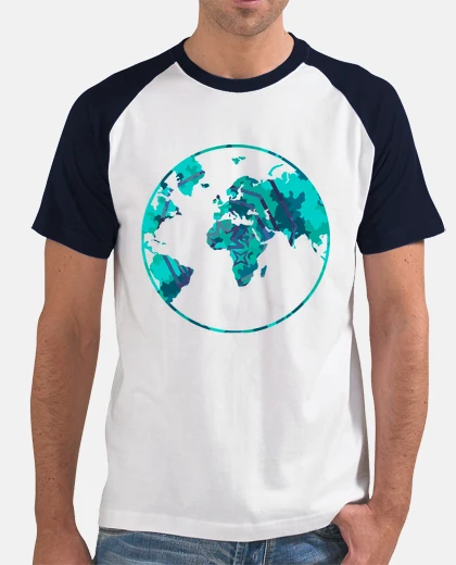 Tee-shirt The round blue earth