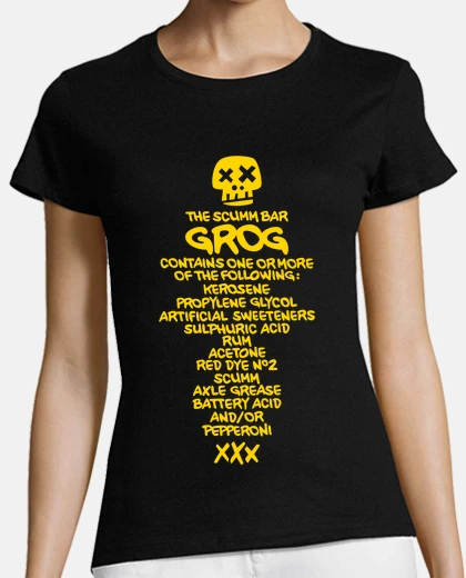Camiseta The Secret of Monkey Island: Grog recipe