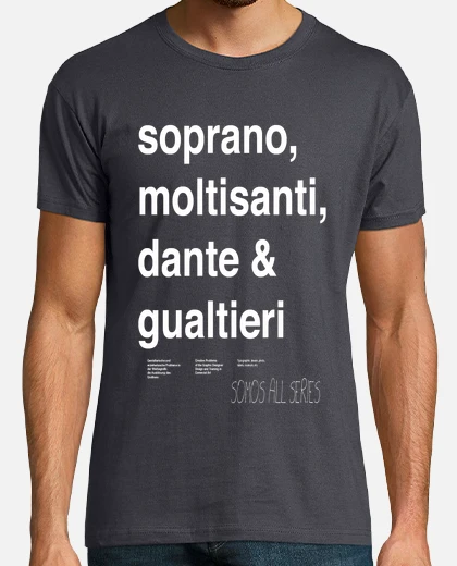 Playera the sopranos apellidos white laTostadora México