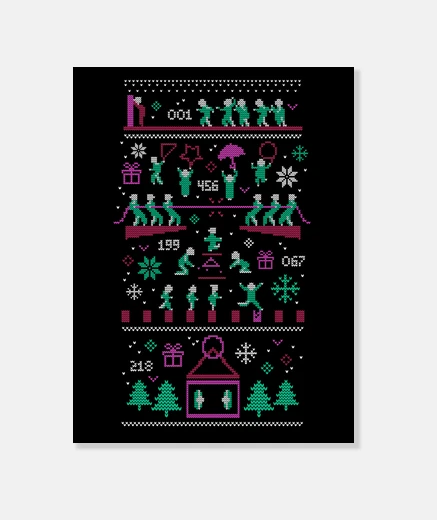 Wall the squid game christmas