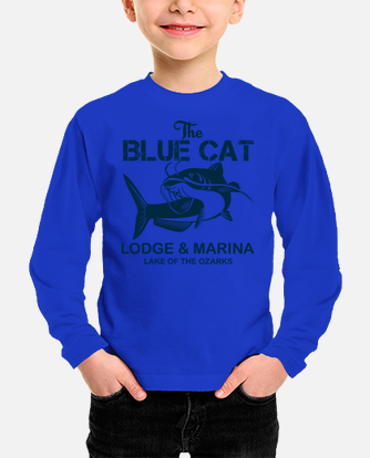 New Ozark Blue Cat Lodge Lake Netflix Mens T-Shirt