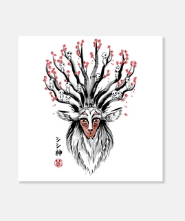 The Deer God sumi-e