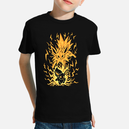 the electric eeveelution within - kids shirt