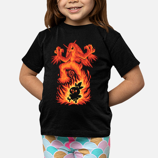 the fire bird within - kids shirt
