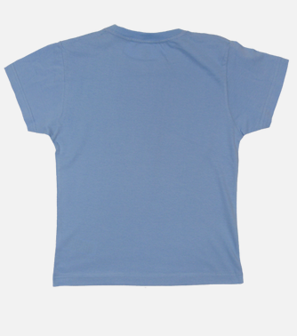 Camiseta manga corta hombre Lion celeste azul