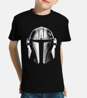 the mandalorian soldier bw