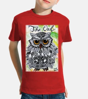 The Owl - Niño, manga corta, naranja