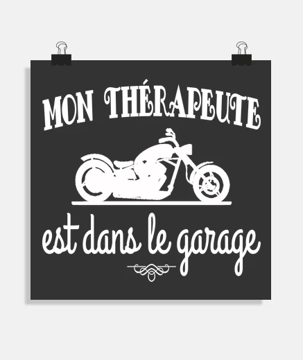 Poster thérapeute moto