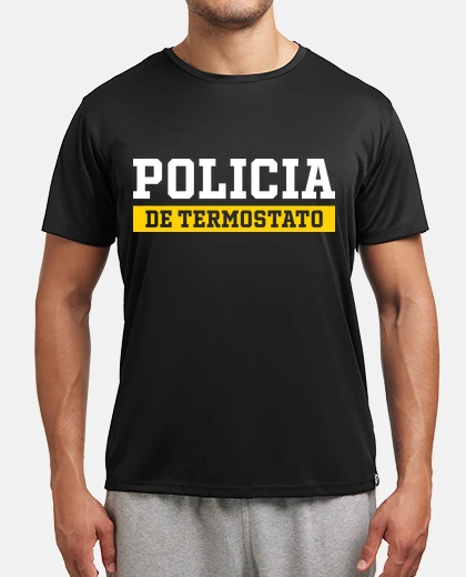 Tee-shirt thermostat chef de police chauffage climatisation