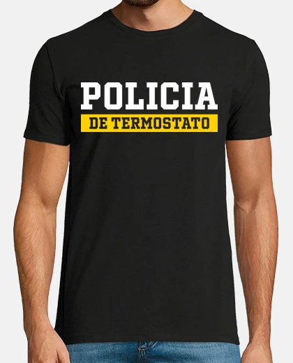 Tee-shirt thermostat chef de police chauffage climatisation