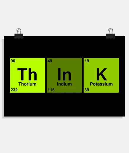 Poster think green