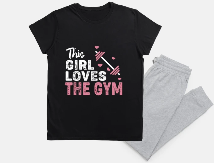 Pajama This girl loves the gym