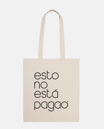 Bag this is not paid black bag